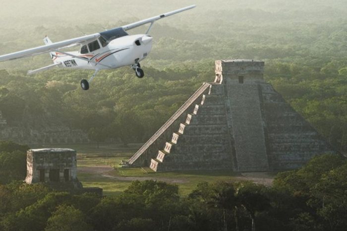 Chichen Itza by Airplane from Cozumel